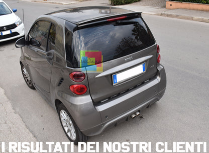 SMART FORTWO 451 2012-2015 DOPPIO ESTRATTORE SPOILER DIFFUSORE POSTERIORE