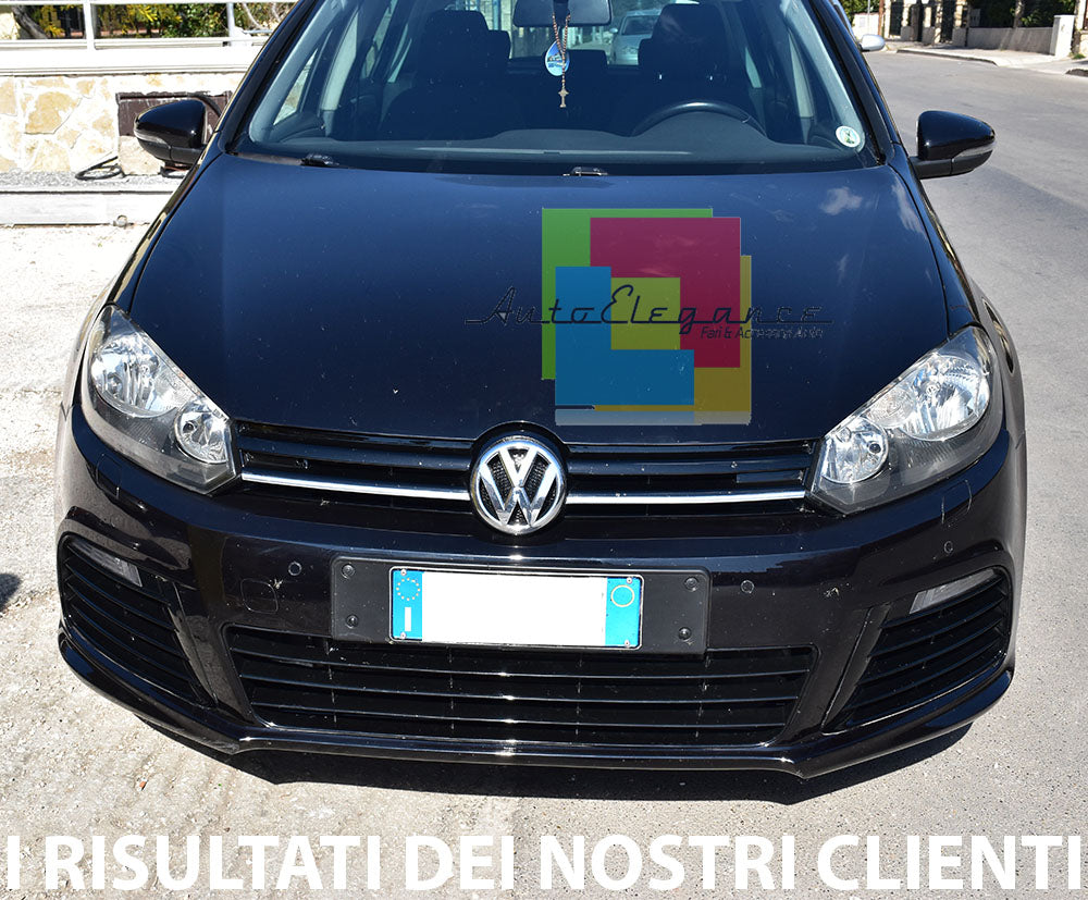 VW GOLF 6 VI 2008-2012 FRONT BUMPER WITH LED DAYTIME RUNNING LIGHTS COMPLETE R20 LOOK