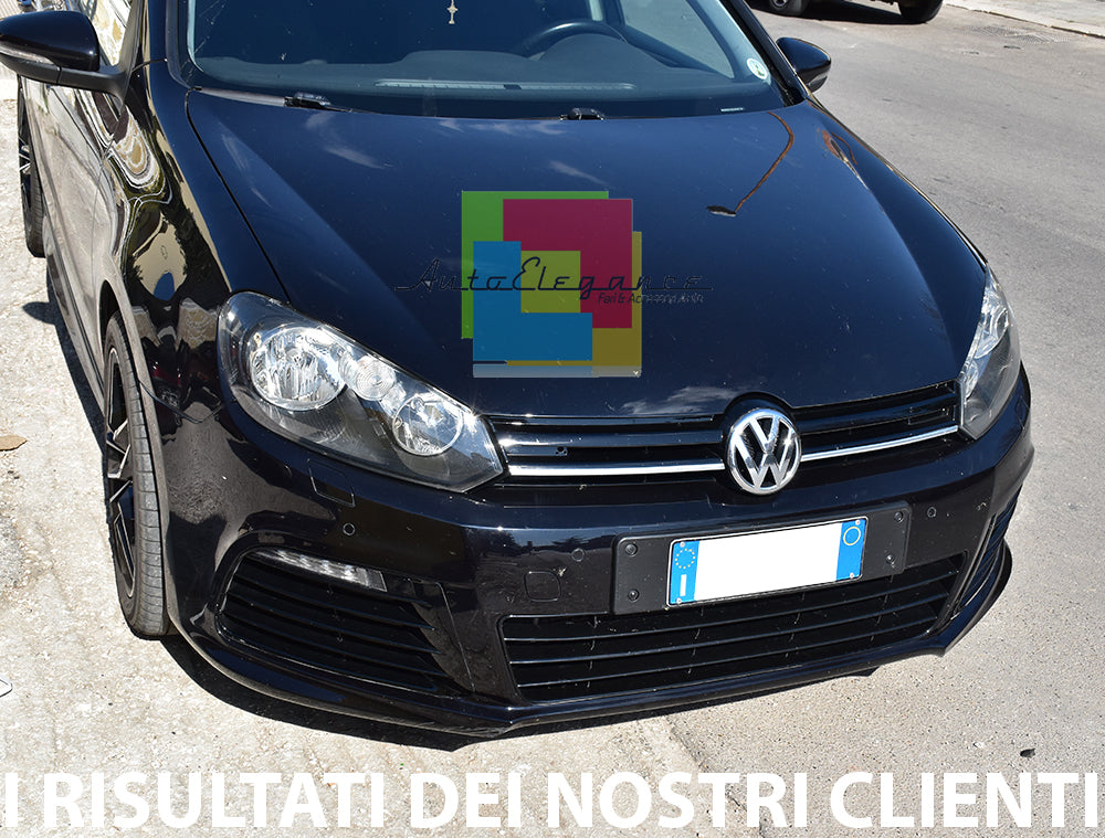 VW GOLF 6 2008-2012 PARAURTI ANTERIORE COMPLETO LOOK R20 + LUCI DIURNE