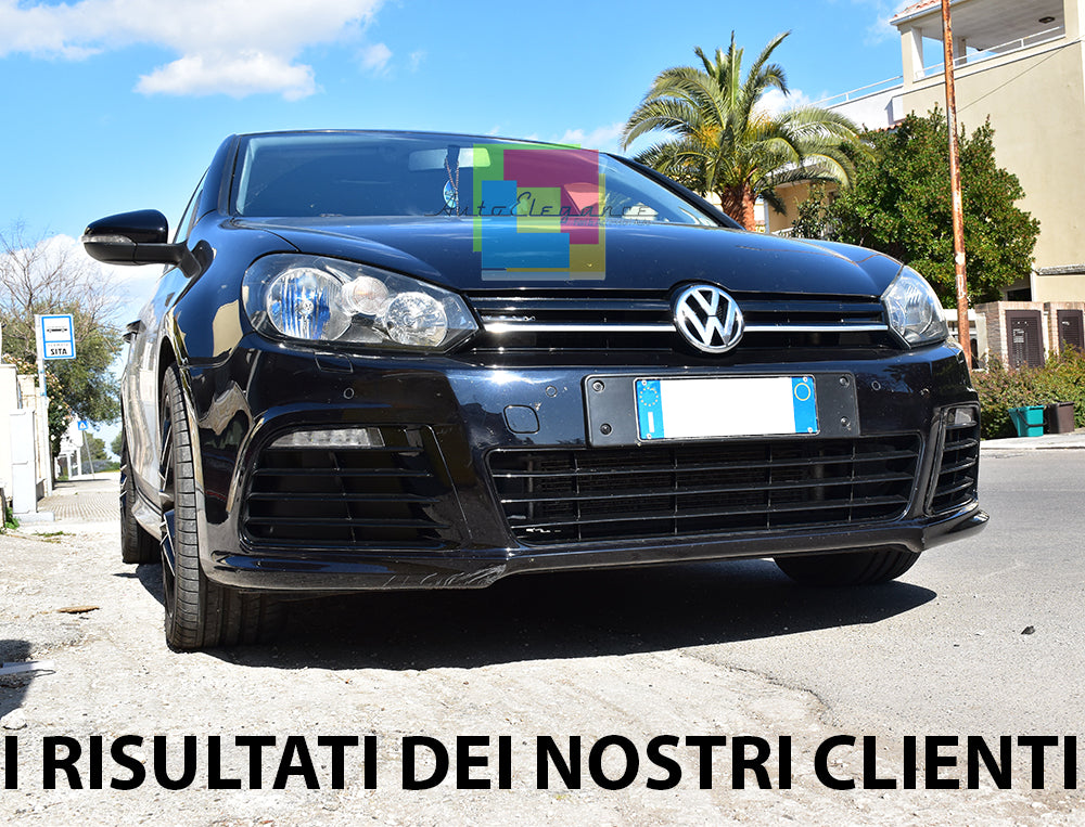 VW GOLF 6 VI 2008-2012 FRONT BUMPER WITH LED DAYTIME RUNNING LIGHTS COMPLETE R20 LOOK