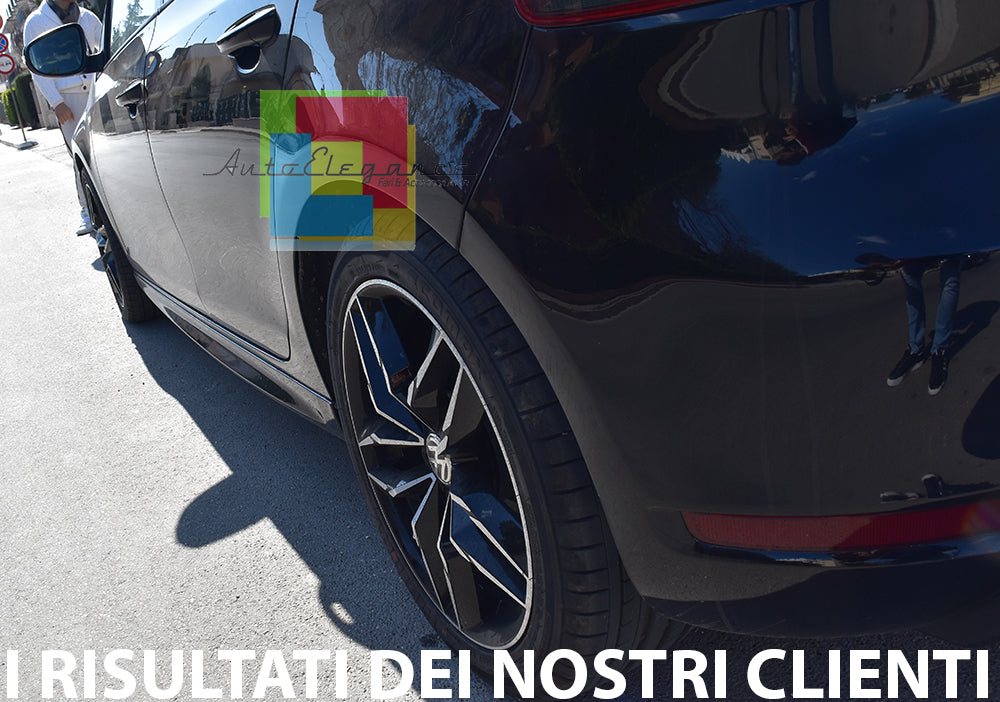 MINIGONNE LATERALI PER VW GOLF 6 VI 2008 AL 2013 SOTTO PORTA RLINE ABS / PLASTIC