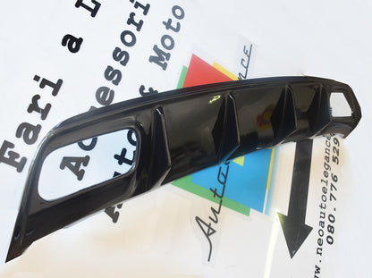 MERCEDES A-CLASS W176 AMG GLOSS BLACK ABS REAR DIFFUSER A45 LOOK