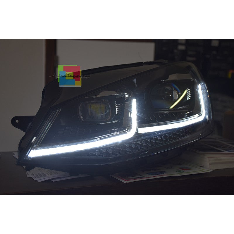 VW GOLF 7 VII 2012-2016 LED DAYTIME HEADLIGHTS U DYNAMIC INDICATORS 7.5