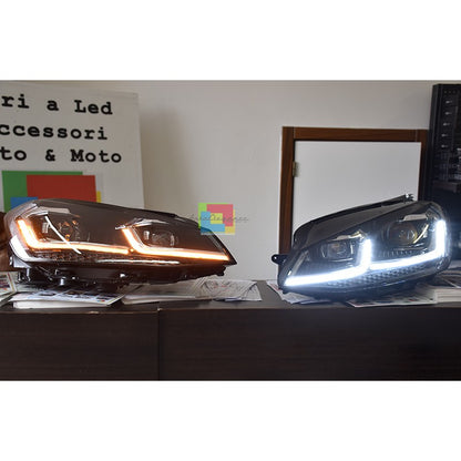 VW GOLF 7 VII 2012-2016 LED DAYTIME HEADLIGHTS U DYNAMIC INDICATORS 7.5