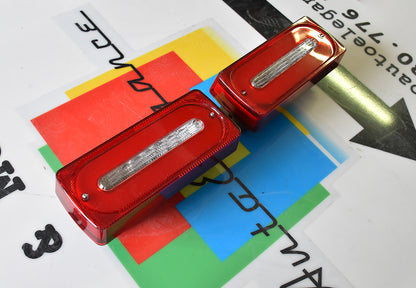 FARI POSTERIORI LIGHTBAR LED MERCEDES G W463 1989-2015 ROSSO / TRASPARENTE