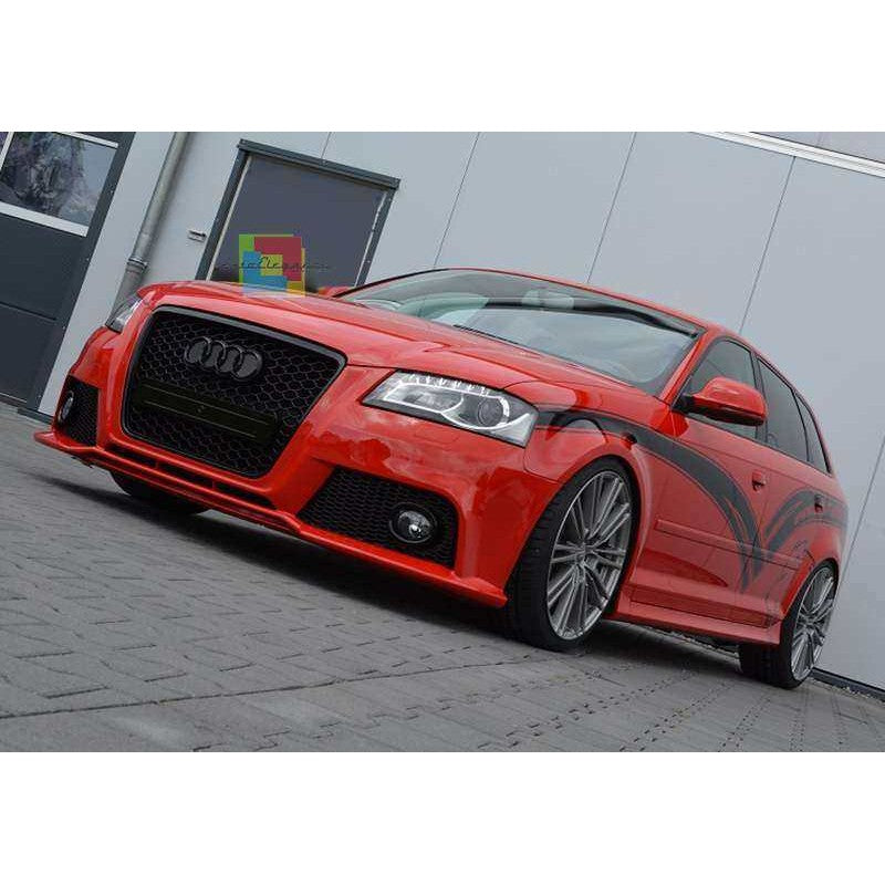 AUDI A3 8P 2008-2013 LIFT PARAURTI ANTERIORE SPORTIVO LOOK RS3 NIDO D'APE ABS AUTOELEGANCERICAMBI