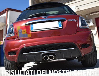 MINI COOPER R56 2006-2010 PARAURTI POSTERIORE COMPLETO LOOK SPORTIVO