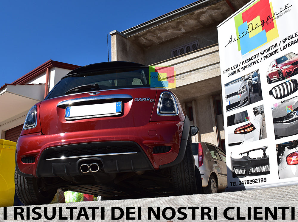 MINI COOPER R56 2006-2010 PARAURTI POSTERIORE COMPLETO LOOK SPORTIVO