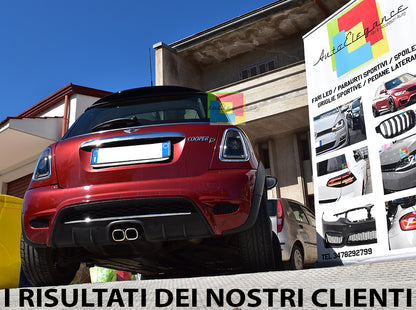 MINI COOPER R56 2006-2010 PARAURTI POSTERIORE COMPLETO LOOK SPORTIVO