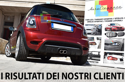 MINI COOPER R56 2006-2010 PARAURTI POSTERIORE COMPLETO LOOK SPORTIVO