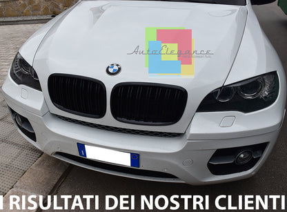 FRONT GRILLE GLOSS BLACK M DOUBLE BAND BMW X6 E71 FROM 2007+