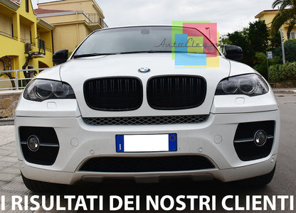 GRIGLIA ANTERIORE NERO LUCIDO M DOPPIA FASCIA BMW X5 E70 2006 AL 2013