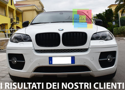 FRONT GRILLE GLOSS BLACK M DOUBLE BAND BMW X6 E71 FROM 2007+