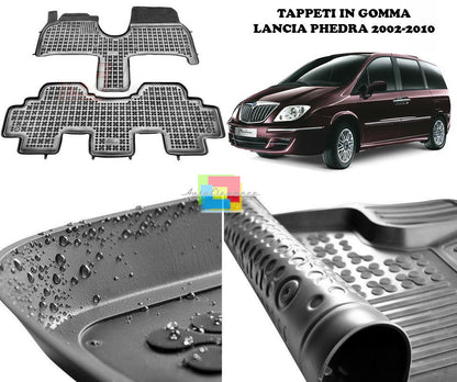 LANCIA PHEDRA 2002-2010 TAPPETINI AUTO IN GOMMA - TAPPETI TOP QUALITA -1-