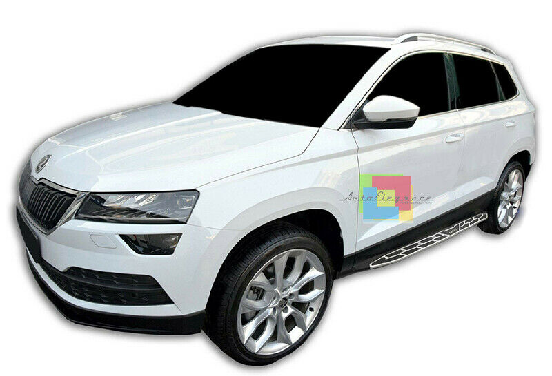 SIDE STEPS SKODA KAROQ FROM 2017 ONWARDS UNDER DOOR TOP QUALITY SPORT LOOK