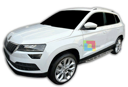 SIDE STEPS SKODA KAROQ FROM 2017 ONWARDS UNDER DOOR TOP QUALITY SPORT LOOK