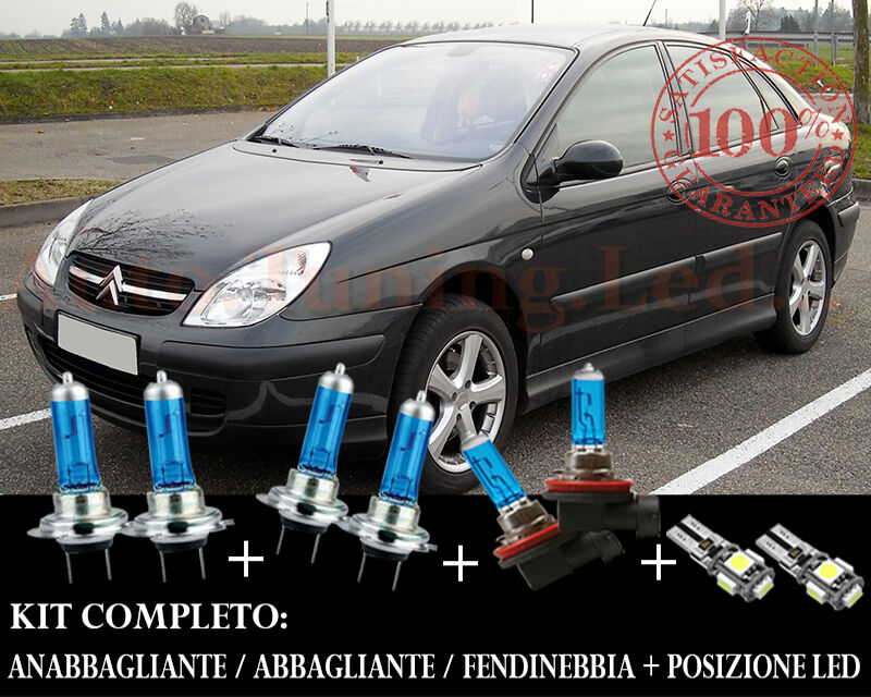 CITROEN C5 I 2001-2004 SET COMPLETO LAMPADE BLU XENON + POSIZIONE A LED AUTOELEGANCERICAMBI