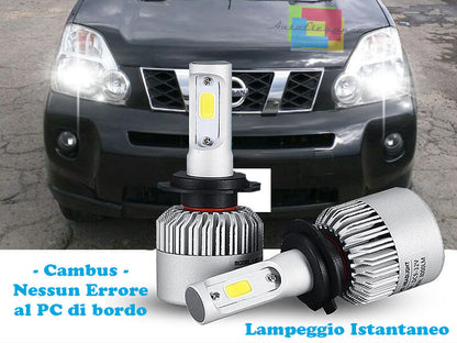 LAMPADE ABBAGLIANTI ANABBAGLIANTI LED NISSAN X-TRAIL 2007-2013 ISTANTANEO CREE