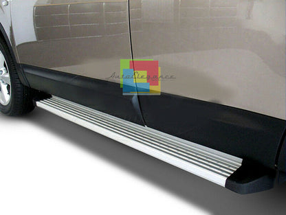 PEDANE LATERALI PER NISSAN QASHQAI 2006-2013 SOTTOPORTA TOP QUALITA' ALLUMINIO