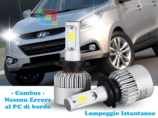 LAMPADE ANABBAGLIANTI LED HYUNDAI IX35 2010-2013 ISTANTANEO CREE 6000K BIANCO