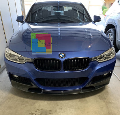 BMW 3 SERIES F30 F31 BLADE UNDER FRONT BUMPER GLOSSY ABS SPLITTER