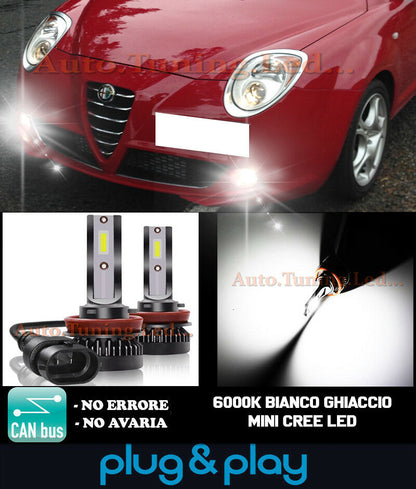 CREE LED FOG LIGHTS ALFA ROMEO MITO CAMBUS ICE WHITE 8000LM