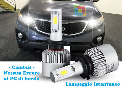 LAMPADE ABBAGLIANTI LED KIA SORENTO 09-14 LAMPEGGIO ISTANTANEO 6000K