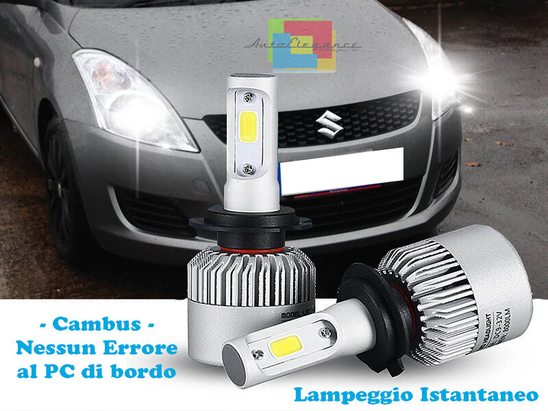LAMPADE ABBAGLIANTI ANABBAGLIANTI LED SUZUKI SWIFT 2010+ ISTANTANEO 6000K ---