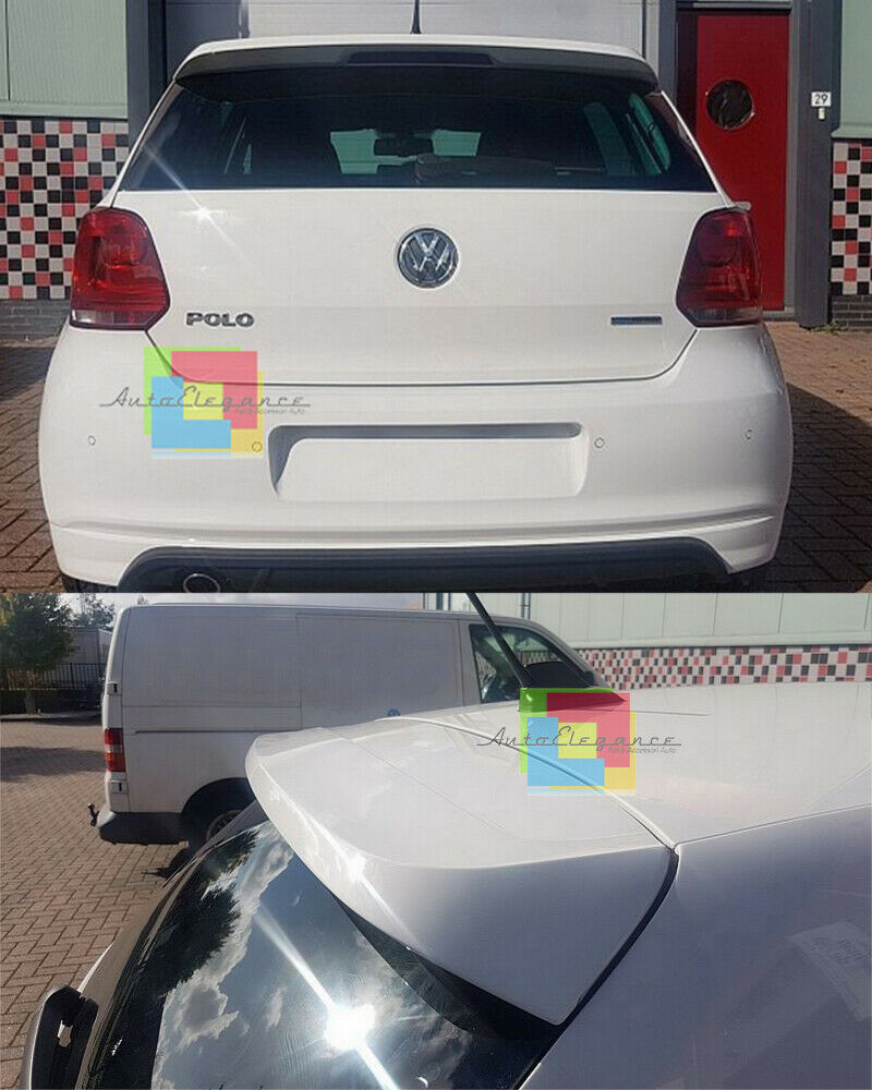 ALETTONE PER VW POLO 6R 2009+ SPOILER POSTERIORE SUL TETTO LOOK GTI - ABS - AUTOELEGANCERICAMBI