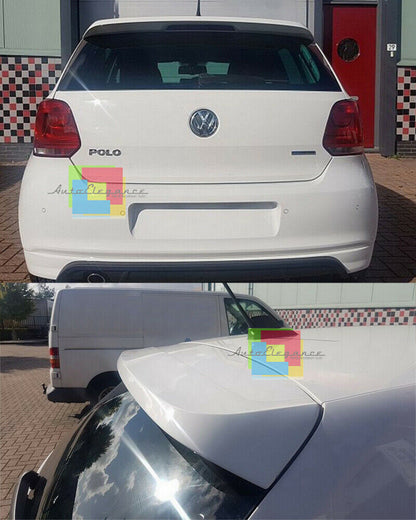 ALETTONE PER VW POLO 6R 2009+ SPOILER POSTERIORE SUL TETTO LOOK GTI - ABS - AUTOELEGANCERICAMBI