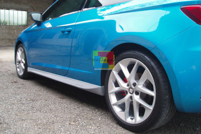 MINIGONNE LATERALI SEAT LEON 5F SPORTCOUPE DAL 2012+ 3 PORTE SPOILER SOTTO PORTA