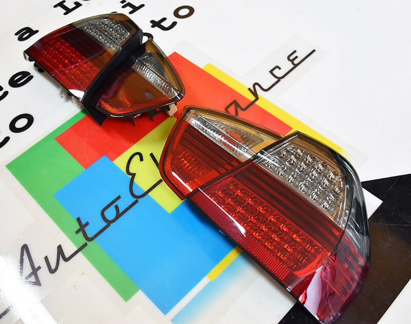 FARI ROSSO / FUME' PER BMW SERIE 3 E90 2004-2008 FANALI POSTERIORI LED