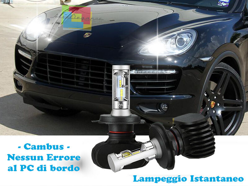 LAMPADE ABBAGLIANTI LAMPEGGIO ISTANTANEO LED PORSCHE CAYENNE 2010+ CREE