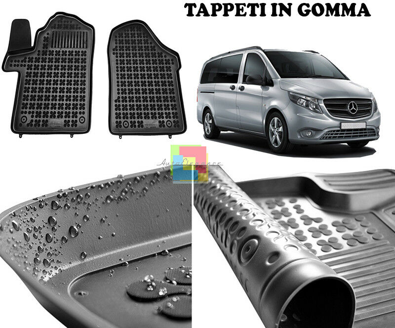 MERCEDES VIANO II / VITO 2014+ TAPPETINI AUTO IN GOMMA - TAPPETI TOP QUALITA -1-