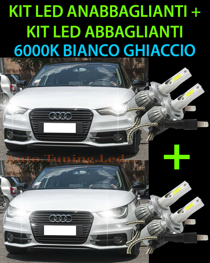 KIT LED LAMPADE ABBAGLIANTI & ANABBAGLIANTI PER AUDI A1 2010-2014 -.
