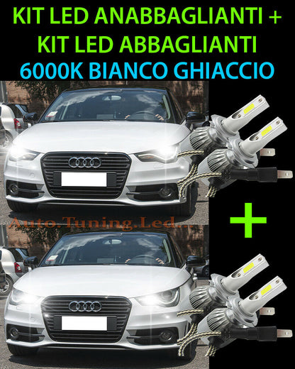 KIT LED LAMPADE ABBAGLIANTI & ANABBAGLIANTI PER AUDI A1 2010-2014 -.
