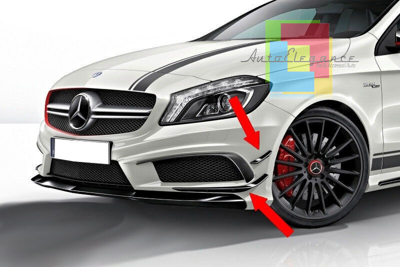 BAFFI SOPRA PARAURTI ANTERIORE MERCEDES W176 2012+ DESIGN AMG A45 AUTOELEGANCERICAMBI