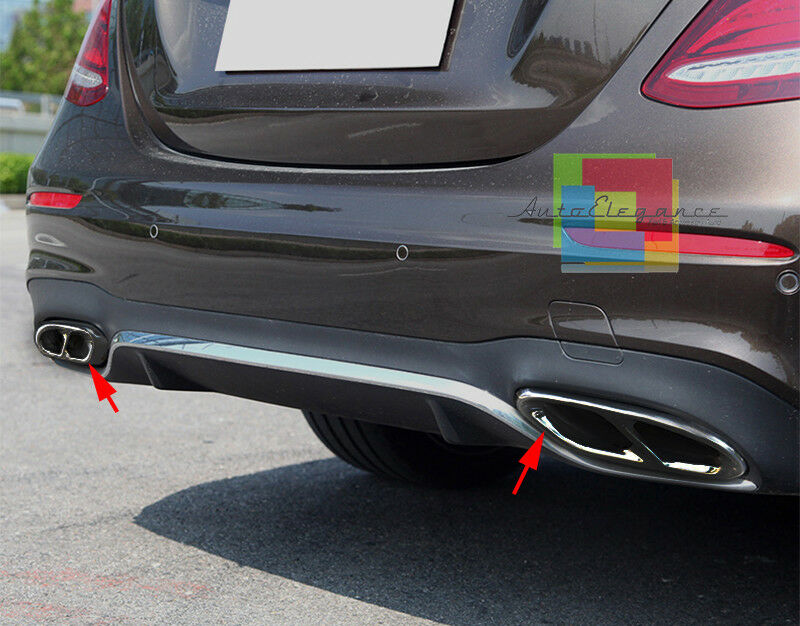 CORNICI TERMINALI NERI MERCEDES CLA C117 2017+ ADESIVI SOLO ESTETICA AUTOELEGANCERICAMBI