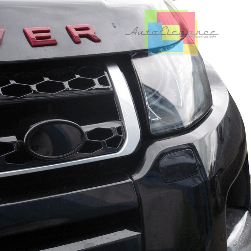 LAND ROVER RANGE ROVER EVOQUE 2011-2015 AUTOBIOGRAPHY LOOK FRONT GRILLE BLACK WITH SATIN EDGE 