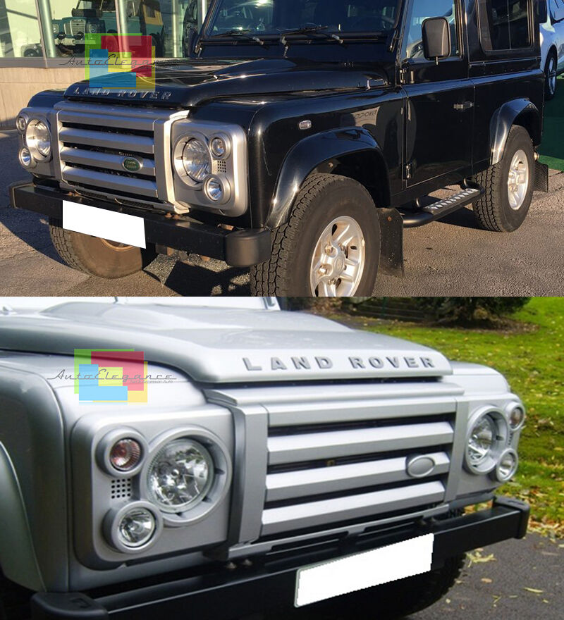 LAND ROVER DISCOVERY 1990-2016  GRIGLIA ANTERIORE + COPRI FARI -