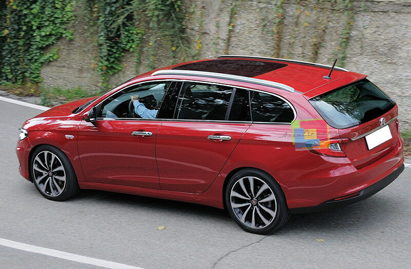 CORNICE FINESTRINI CROMATA FIAT TIPO 2015+ SW - MODANATURE ADESIVE 12 PEZZI .- AUTOELEGANCERICAMBI