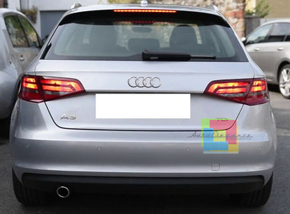 AUDI A3 8V 2012+ TERMINALE DI SCARICO SINGOLO CROMATO ACCIAIO INOX LOOK SLINE AUTOELEGANCERICAMBI