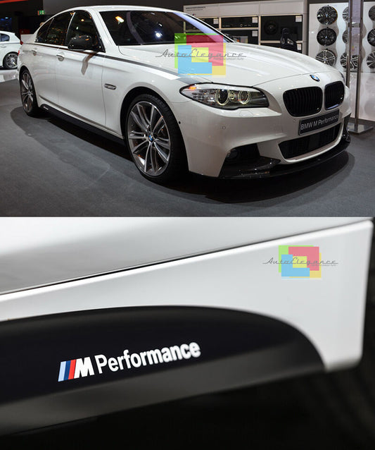 VINILI ADESIVI BMW SERIE 5 F10 2011-2015 SU MINIGONNE LATERALI LOGO M SPORT