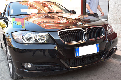 BMW E90 E91 2005-2011 FARI ANGEL EYES + DOPPIO LED ANABBAGLIANTI E ABBAGLIANTI AUTOELEGANCERICAMBI