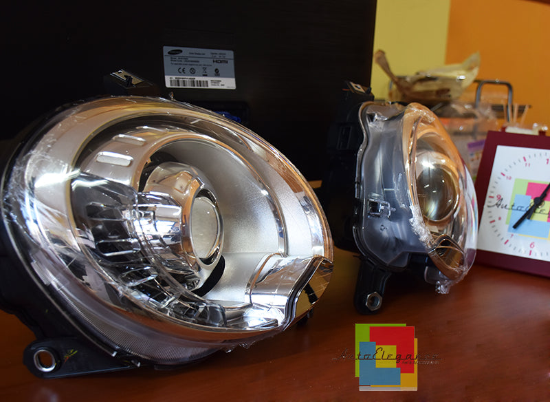 FARI ANTERIORI LENTICOLARI H7 PER FIAT 500 DAL 2007+