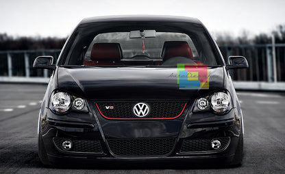 VW POLO 9N3 2005-2009 FARI ANTERIORI DESIGN GTI ATTACCO FANALI H7 / H1