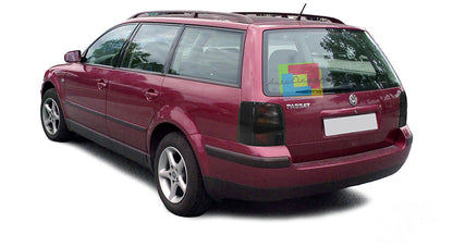 HEADLIGHTS FOR VW PASSAT 3B VARIANT SMOKED BLACK REAR LIGHTS