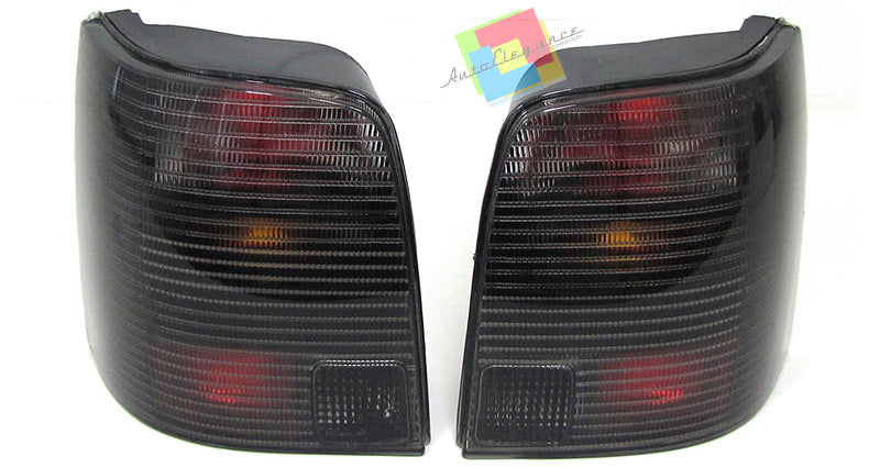 HEADLIGHTS FOR VW PASSAT 3B VARIANT SMOKED BLACK REAR LIGHTS