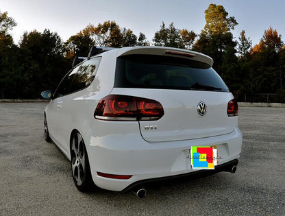 FARI POSTERIORI GTI A LED VW GOLF 6 VI 2008-2012 MODELLO ROSSO FRECCIA BIANCA