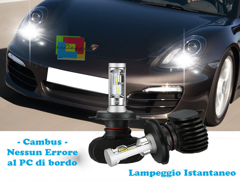 LAMPADE ABBAGLIANTI LAMPEGGIO ISTANTANEO LED PORSCHE BOXSTER 981 2012+ CREE